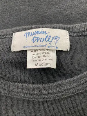 mumin-trollet/Tシャツ/カットソー/トップス/ブラック/Medium