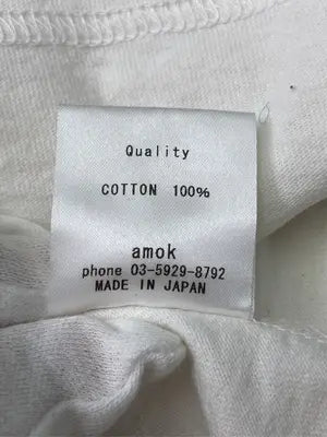 amok/Tシャツ/カットソー/トップス/アイボリー/L