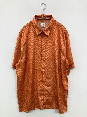 ZARA/ザラ/シャツ/ブラウス/トップス/オレンジ/EUR M