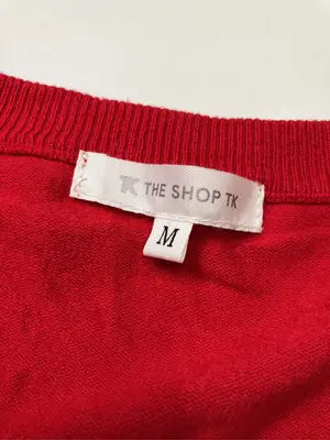 THE SHOP TK/ザショップティーケー/カーディガン/ボレロ/トップス/レッド/M