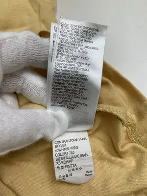 Calvin Klein/カルバンクライン/Tシャツ/カットソー/トップス/イエロー/XS