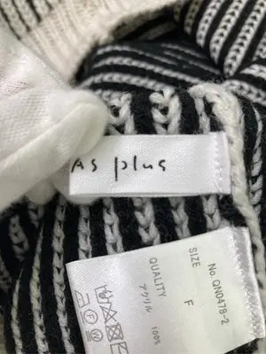 As know as plus/アズノゥアズプラス/ニット/セーター/トップス/ブラック/F