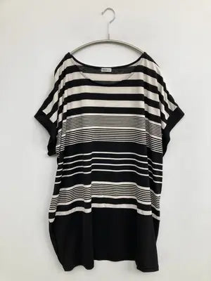 noannu/ノアンヌ/Tシャツ/カットソー/トップス/ブラック/4L