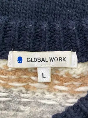 GLOBAL WORK/グローバルワーク/ニット/セーター/トップス/ネイビー/L