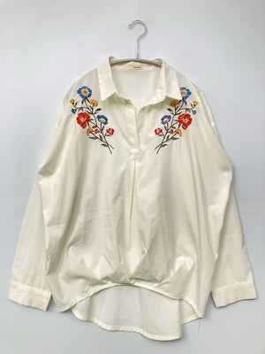 AFRICATARO./アフリカタロウ/シャツ/ブラウス/トップス/ホワイト/F