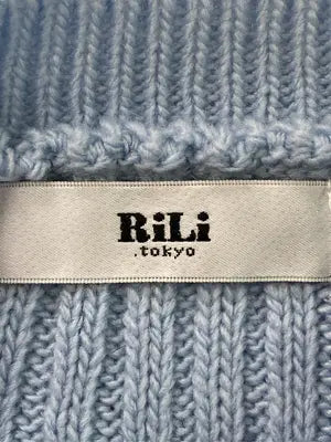 RiLi.tokyo/リリドットトーキョー/ニット/セーター/トップス/スカイブルー/F