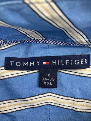 TOMMY HILFIGER/トミーヒルフィガー/シャツ/ブラウス/トップス/ブルー/XXL