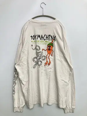 toy machine/トイマシーン/Tシャツ/カットソー/トップス/ホワイト/XL