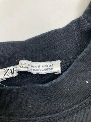 ZARA/ザラ/Tシャツ/カットソー/トップス/ブラック/EUR S