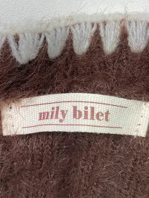 mily bilet/カーディガン/ボレロ/トップス/ブラウン/L
