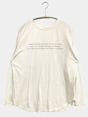cepo/セポ/Tシャツ/カットソー/トップス/アイボリー/M