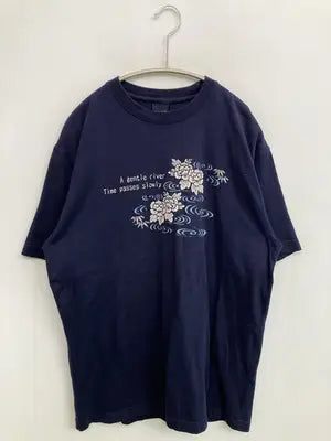 HILL CROP/Tシャツ/カットソー/トップス/ネイビー/L