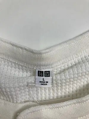 UNIQLO/ユニクロ/Tシャツ/カットソー/トップス/ホワイト/L