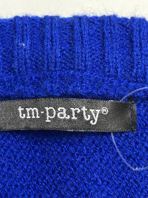 TM-PARTY/ティーエムパーティー/ニット/セーター/トップス/ブルー/3L
