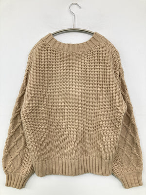 RETRO GIRL/レトロガール/ニット/セーター/トップス/ベージュ/M