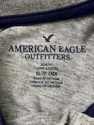 American Eagle Outfitters/アメリカンイーグルアウトフィッターズ/ポロシャツ/トップス/グレー/XS