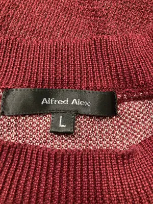 alfred alex/アルフレッドアレックス/ニット/セーター/トップス/レッド/L