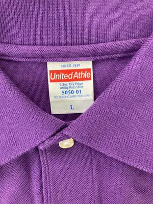 United Athle/ユナイテッドアスレ/ポロシャツ/トップス/パープル/L
