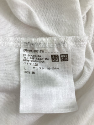 UNIQLO/ユニクロ/Tシャツ/カットソー/トップス/ホワイト/L