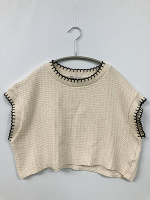 ZARA/ザラ/ベスト/トップス/アイボリー/EUR M/USA M/ MEX 28