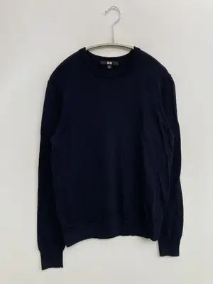 UNIQLO/ユニクロ/ニット/セーター/トップス/ネイビー/M