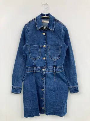 ZARA/ザラ/ワンピース/ワンピース/ドレス/ブルー/M