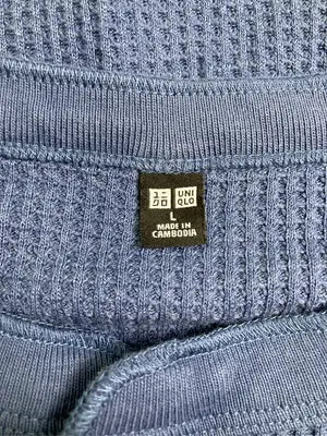 UNIQLO/ユニクロ/Tシャツ/カットソー/トップス/ブルー/L