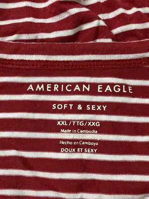 AMERICAN EAGLE/アメリカンイーグル/Tシャツ/カットソー/トップス/レッド/XXL