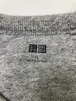UNIQLO/ユニクロ/Tシャツ/カットソー/トップス/グレー/XL