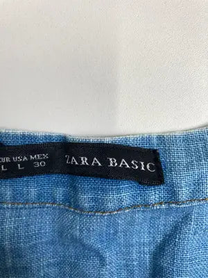 ZARA BASIC/ザラベーシック/チュニック/ワンピース/ドレス/ブルー/USA L