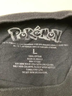 POKEMON/Tシャツ/カットソー/トップス/ブラック/L