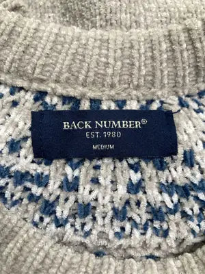 BACK NUMBER/バックナンバー/ニット/セーター/トップス/ベージュ/MEDIUM