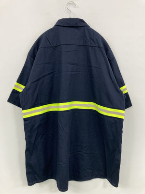 G&K SERVICES/シャツ/ブラウス/トップス/ネイビー/XL-SS