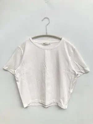 ZARA/ザラ/Tシャツ/カットソー/トップス/ホワイト/USA M