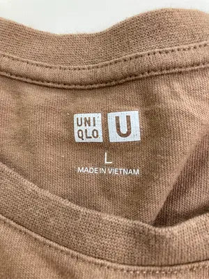 UNIQLO U/ユニクロユー/Tシャツ/カットソー/トップス/ブラウン/L