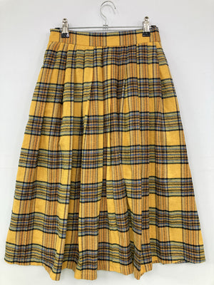 DleepyTown/ドリーピータウン/ミモレ/半端丈スカート/スカート/イエロー