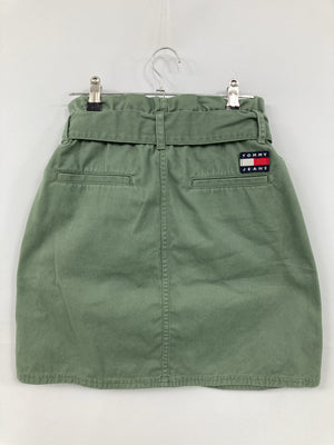 TOMMY JEANS/トミージーンズ/デニムスカート/スカート/ライトグリーン/S