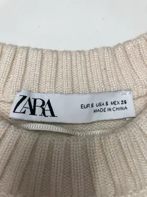ZARA/ザラ/ニット/セーター/トップス/アイボリー/EUR S