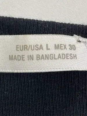 ZARA/ザラ/Tシャツ/カットソー/トップス/ブラック/USA L