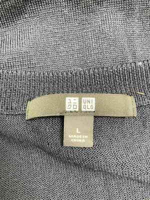 UNIQLO/ユニクロ/シャツ/ブラウス/トップス/ネイビー/L