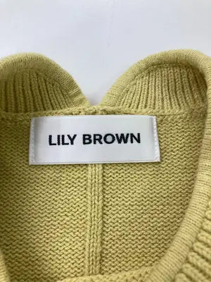 Lily brown/リリーブラウン/ニット/セーター/トップス/イエロー/ONE SIZE