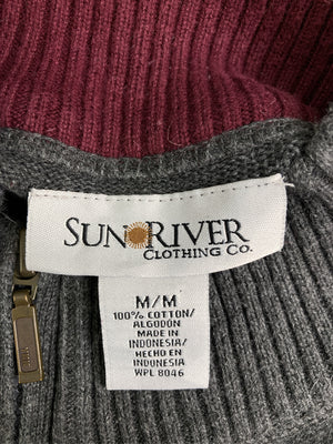 SUNRIVER/サンリバー/ニット/セーター/トップス/グレー/M