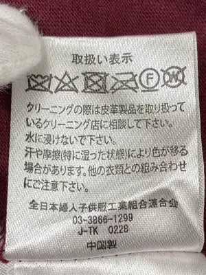 Tシャツ/カットソー/トップス/レッド/L