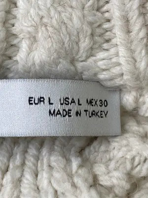 ZARA/ザラ/ニット/セーター/トップス/アイボリー/USA L