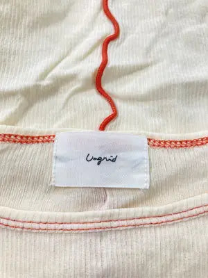 Ungrid/アングリッド/Tシャツ/カットソー/トップス/アイボリー/F