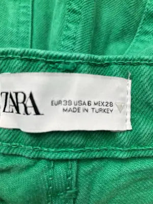 ZARA/ザラ/デニムパンツ/パンツ/グリーン/USA 6
