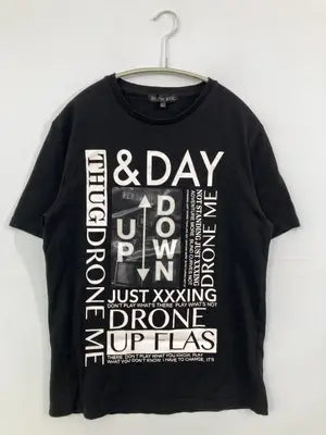 in the attic/Tシャツ/カットソー/トップス/ブラック/L
