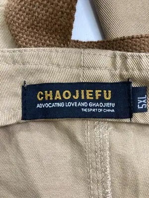 CHAOJIEFU/サロペット/オーバーオール/オールインワン・サロペット/ベージュ/5XL