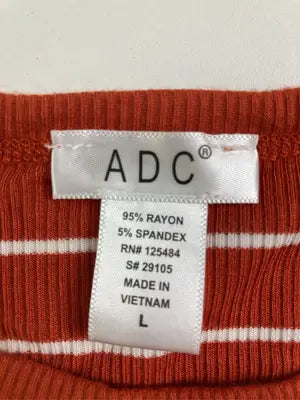 ADC/Tシャツ/カットソー/トップス/レッド/L