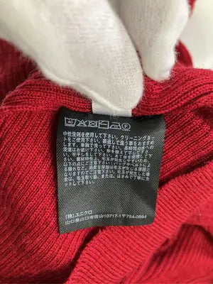 UNIQLO/ユニクロ/ニット/セーター/トップス/レッド/S